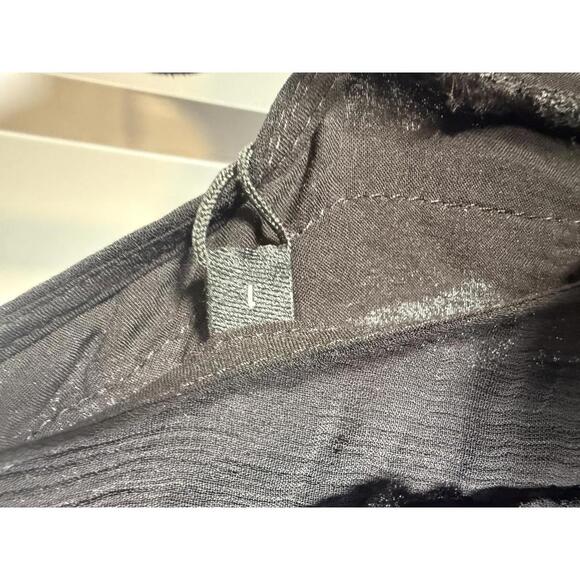 The Kooples Black Ruffle V-Neck High Low Dress 100% Viscose US Small NWT - Picture 5 of 8